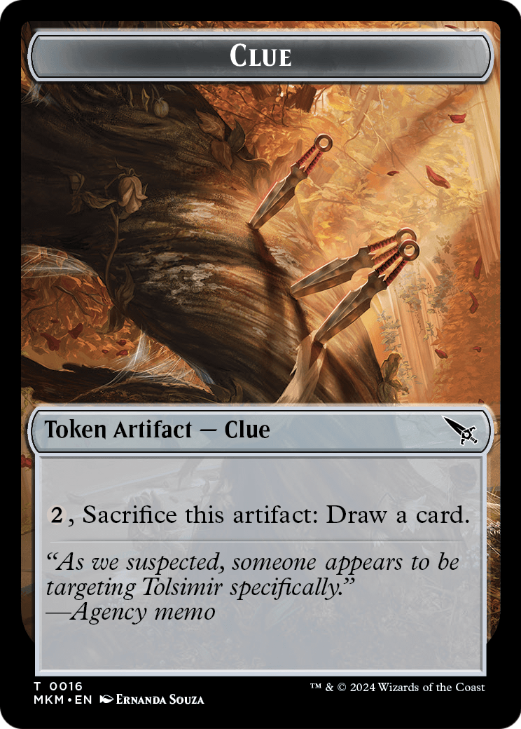Clue  [Murders at Karlov Manor Tokens] Foil