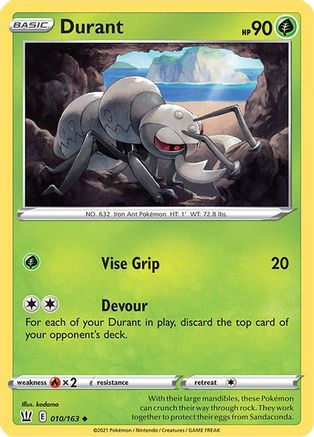 Durant (010/163) [Sword & Shield: Battle Styles] Reverse Holofoil