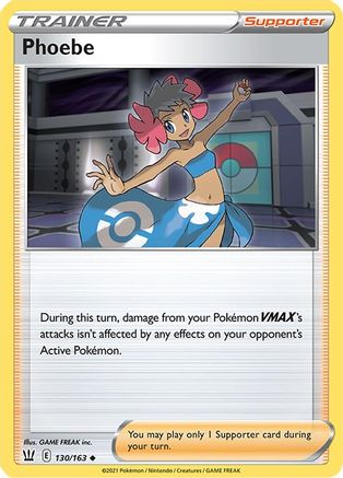 Phoebe (130/163) [Sword & Shield: Battle Styles] Reverse Holofoil