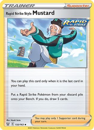 Rapid Strike Style Mustard (132/163) [Sword & Shield: Battle Styles] Reverse Holofoil