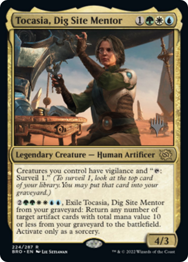 Tocasia, Dig Site Mentor (Promo Pack) [The Brothers' War Promos] Foil