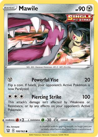 Mawile (100/163) [Sword & Shield: Battle Styles] Reverse Holofoil