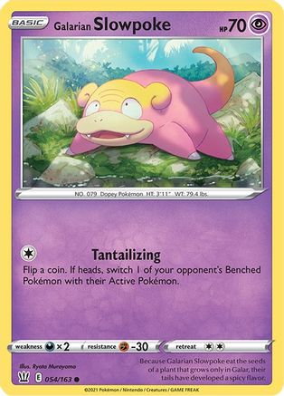 Galarian Slowpoke (054/163) [Sword & Shield: Battle Styles] Reverse Holofoil