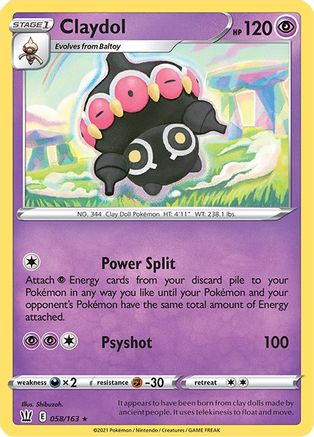 Claydol (058/163) [Sword & Shield: Battle Styles] Reverse Holofoil