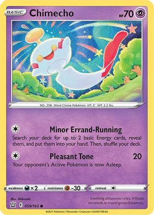 Chimecho (059/163) [Sword & Shield: Battle Styles] Reverse Holofoil