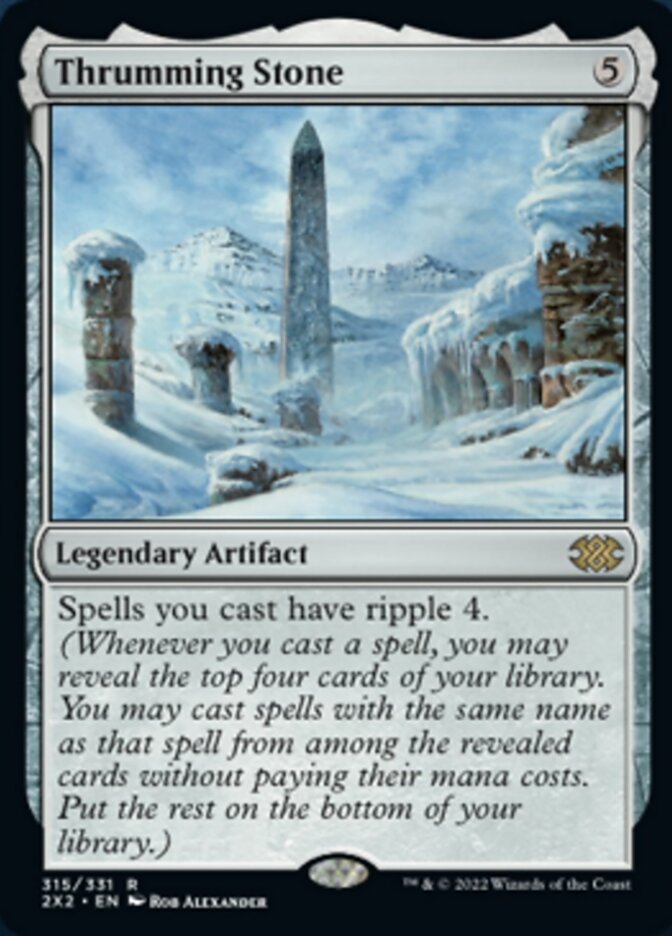 Thrumming Stone [Double Masters 2022] Foil