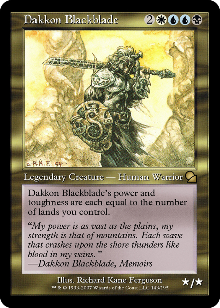 Dakkon Blackblade  [Masters Edition]