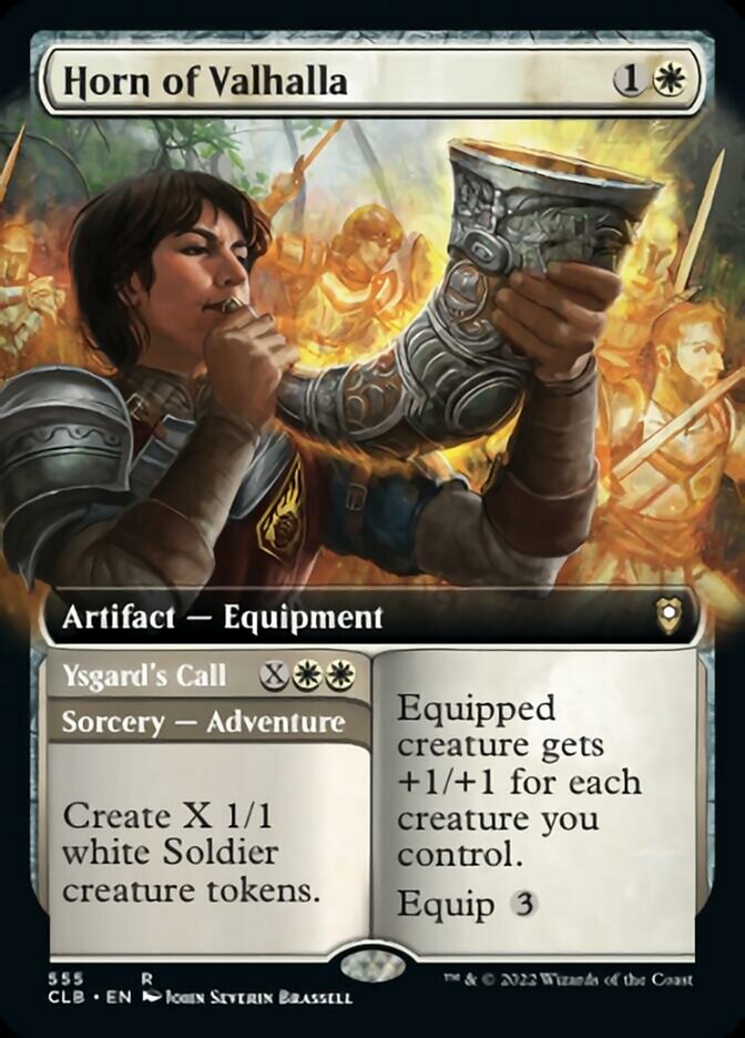 Horn of Valhalla // Ysgard's Call (Extended Art) [Commander Legends: Battle for Baldur's Gate] Foil