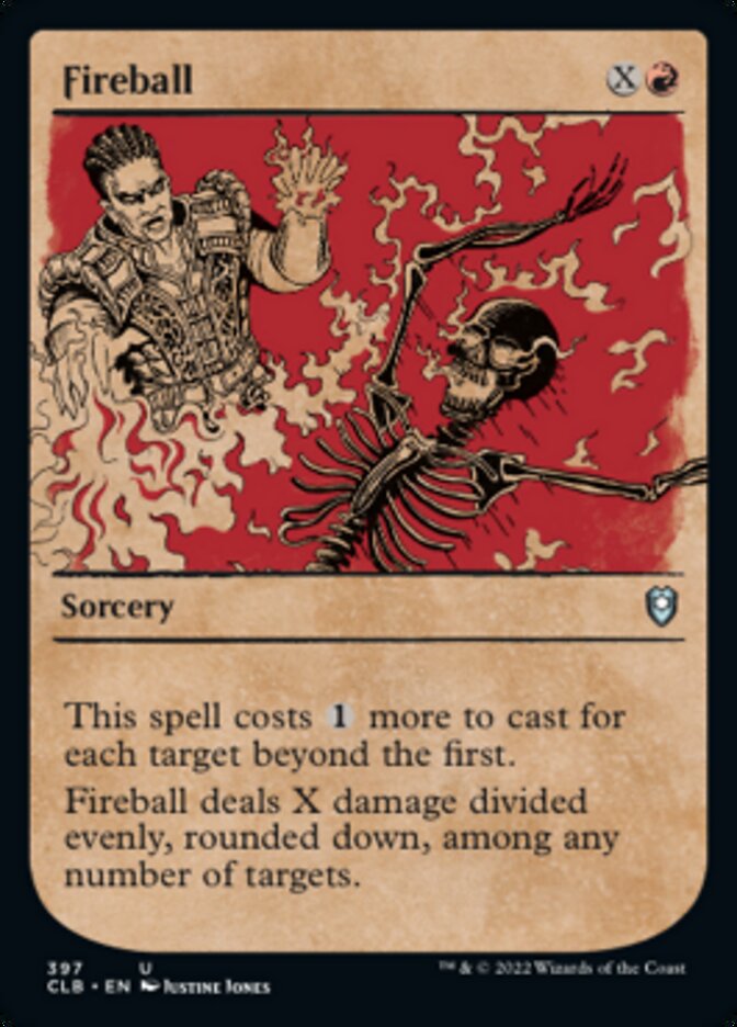 Fireball (Showcase) [Commander Legends: Battle for Baldur's Gate] Foil
