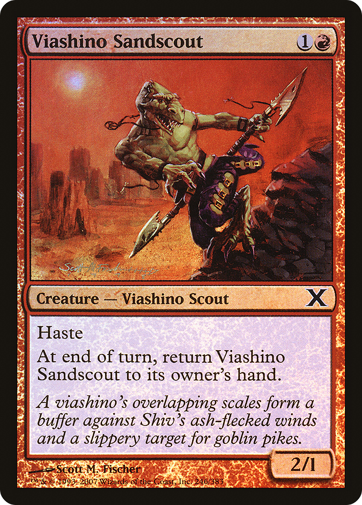 Viashino Sandscout  [Tenth Edition] Foil