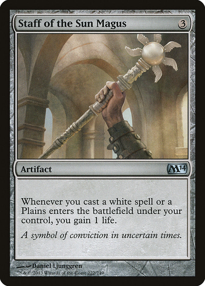 Staff of the Sun Magus [Magic 2014] Foil