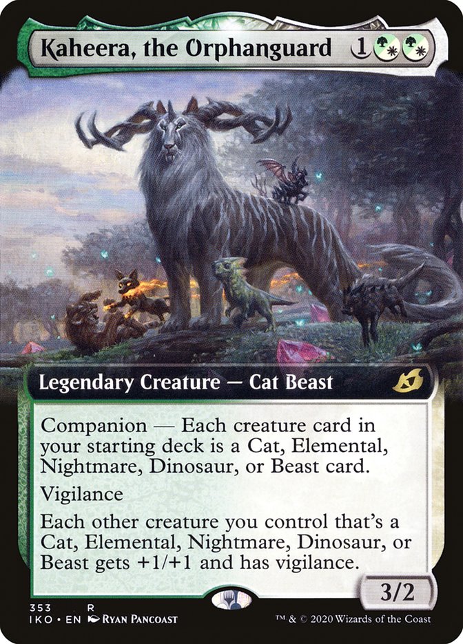 Kaheera, the Orphanguard (Extended Art) [Ikoria: Lair of Behemoths] Foil