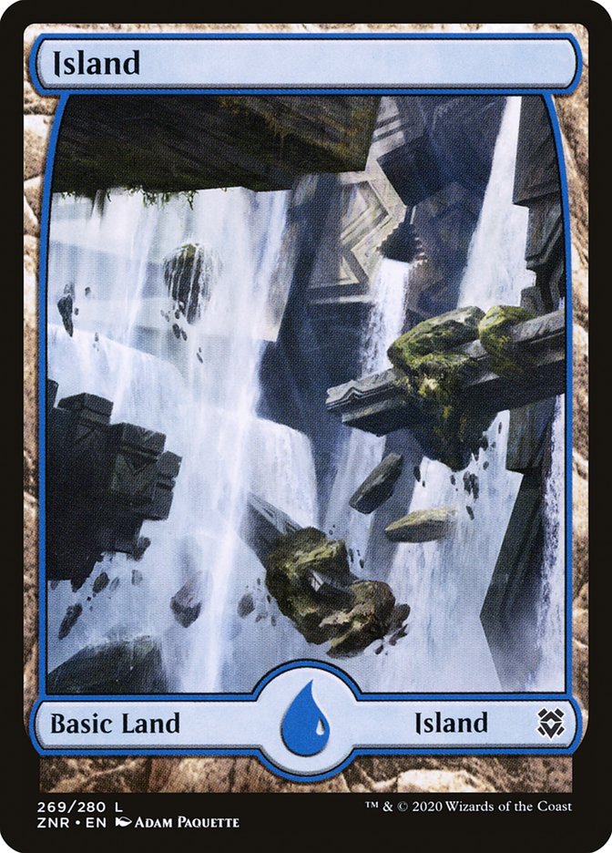 Island (269) [Zendikar Rising] Foil