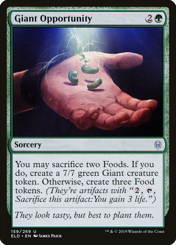 Giant Opportunity [Throne of Eldraine] Foil