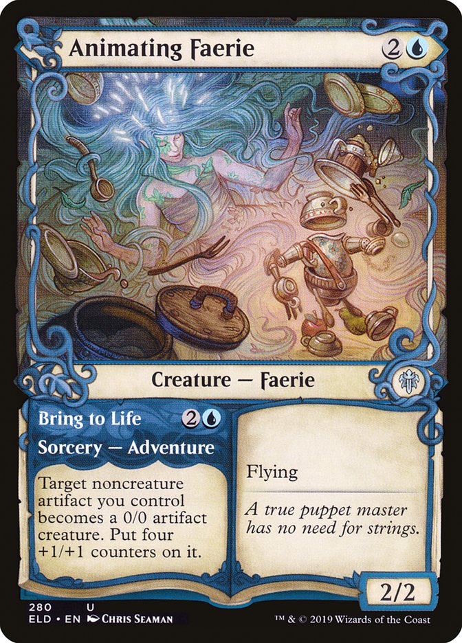 Animating Faerie // Bring to Life (Showcase) [Throne of Eldraine] Foil