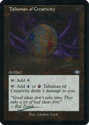Talisman of Creativity (Retro Frame) (Foil Etched)  [Modern Horizons] Foil