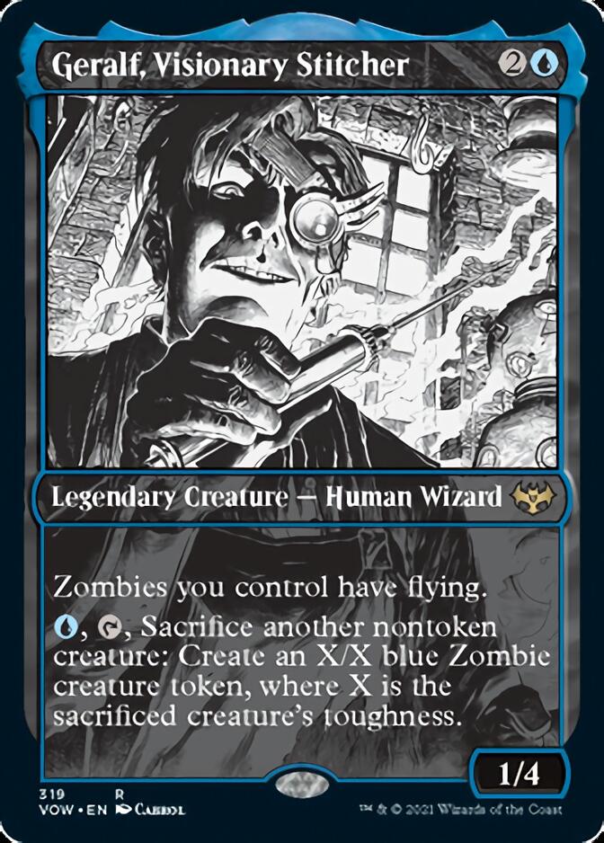 Geralf, Visionary Stitcher (Showcase Eternal Night) [Innistrad: Crimson Vow] Foil