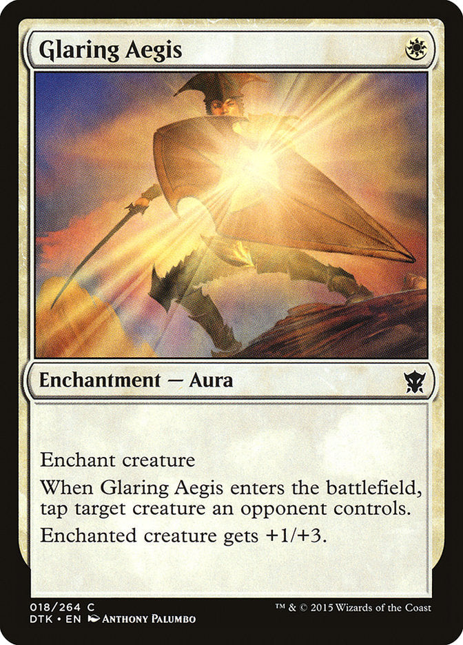 Glaring Aegis [Dragons of Tarkir] Foil