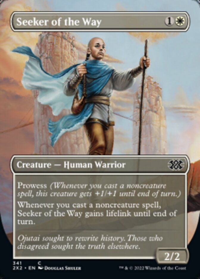 Seeker of the Way (Borderless Alternate Art) [Double Masters 2022] Foil