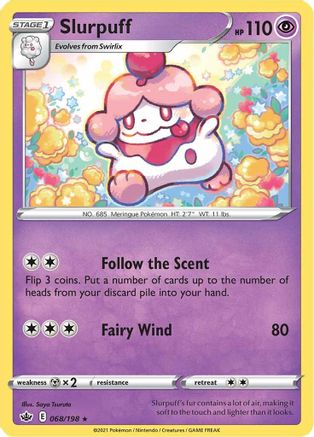 Slurpuff (068/198) [Sword & Shield: Chilling Reign] Reverse Holofoil