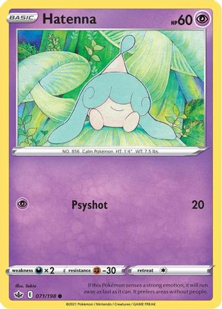 Hatenna (071/198) [Sword & Shield: Chilling Reign] Reverse Holofoil