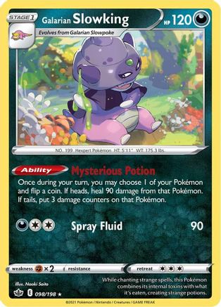 Galarian Slowking (098/198) [Sword & Shield: Chilling Reign] Reverse Holofoil
