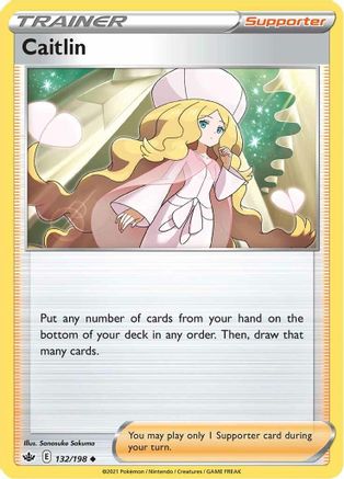 Caitlin (132/198) [Sword & Shield: Chilling Reign] Reverse Holofoil