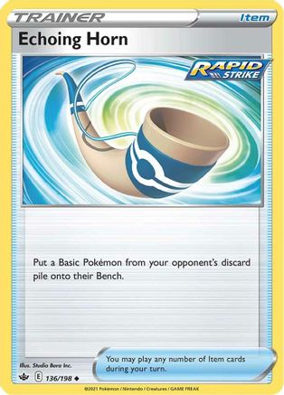 Echoing Horn (136/198) [Sword & Shield: Chilling Reign] Reverse Holofoil