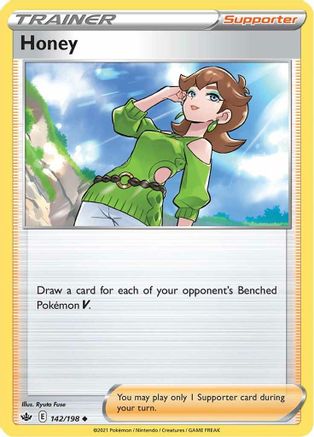 Honey (142/198) [Sword & Shield: Chilling Reign] Reverse Holofoil