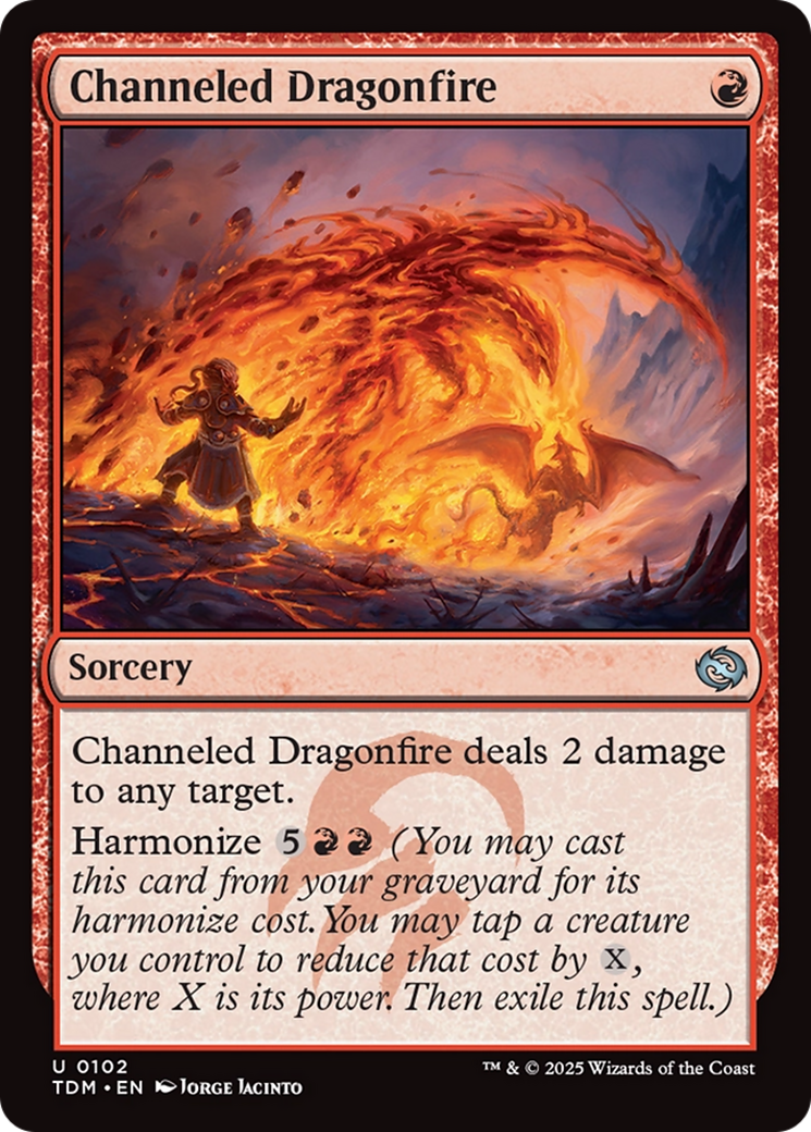 Channeled Dragonfire [Tarkir: Dragonstorm] Foil