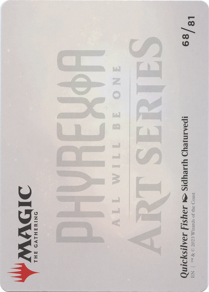 Quicksilver Fisher // Quicksilver Fisher  [Phyrexia: All Will Be One Art Series] (Borderless)