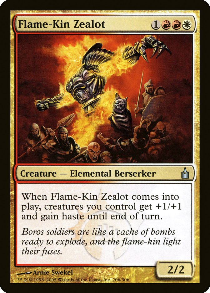 Flame-Kin Zealot [Ravnica: City of Guilds] Foil