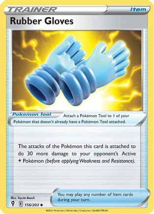 Rubber Gloves (156/203) [Sword & Shield: Evolving Skies] Reverse Holofoil
