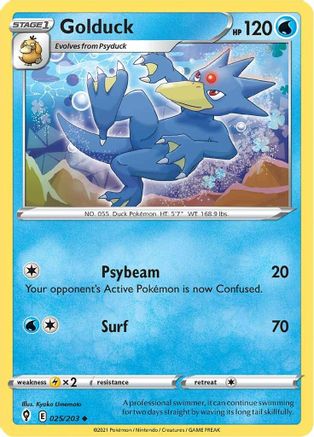 Golduck (025/203) [Sword & Shield: Evolving Skies] Reverse Holofoil