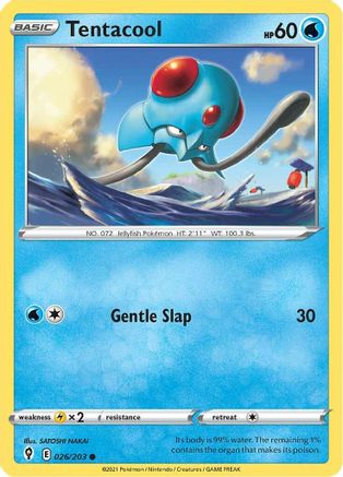 Tentacool (026/203) [Sword & Shield: Evolving Skies] Reverse Holofoil
