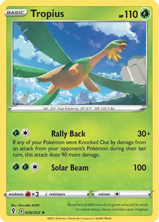 Tropius (006/203) [Sword & Shield: Evolving Skies] Reverse Holofoil