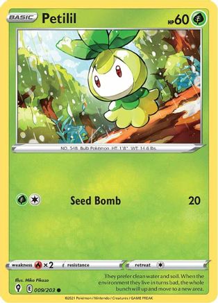 Petilil (009/203) [Sword & Shield: Evolving Skies] Reverse Holofoil