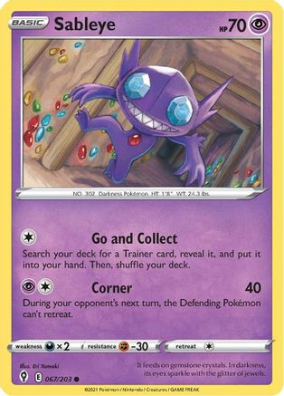 Sableye (067/203) [Sword & Shield: Evolving Skies] Reverse Holofoil