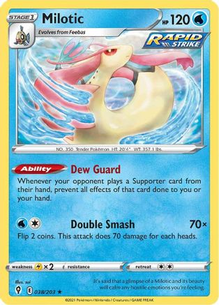 Milotic (038/203) [Sword & Shield: Evolving Skies] Reverse Holofoil