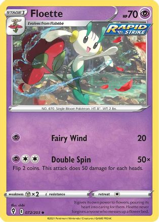 Floette (072/203) [Sword & Shield: Evolving Skies] Reverse Holofoil