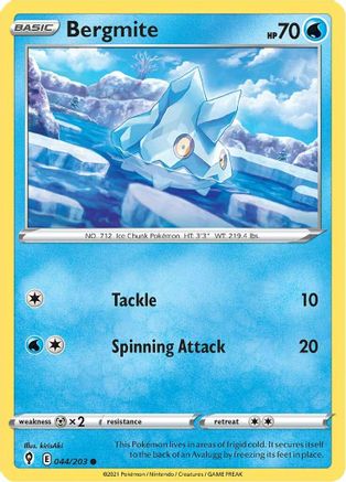Bergmite (044/203) [Sword & Shield: Evolving Skies] Reverse Holofoil