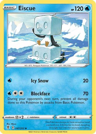 Eiscue (047/203) [Sword & Shield: Evolving Skies] Reverse Holofoil