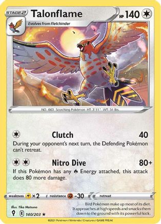 Talonflame (140/203) [Sword & Shield: Evolving Skies] Reverse Holofoil