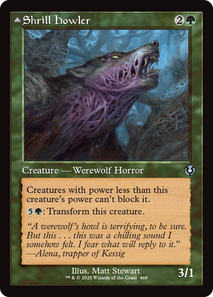 Shrill Howler // Howling Chorus (Retro Frame) [Innistrad Remastered] Foil