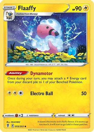 Flaaffy (055/203) [Sword & Shield: Evolving Skies] Reverse Holofoil