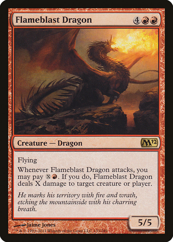 Flameblast Dragon [Magic 2012] Foil