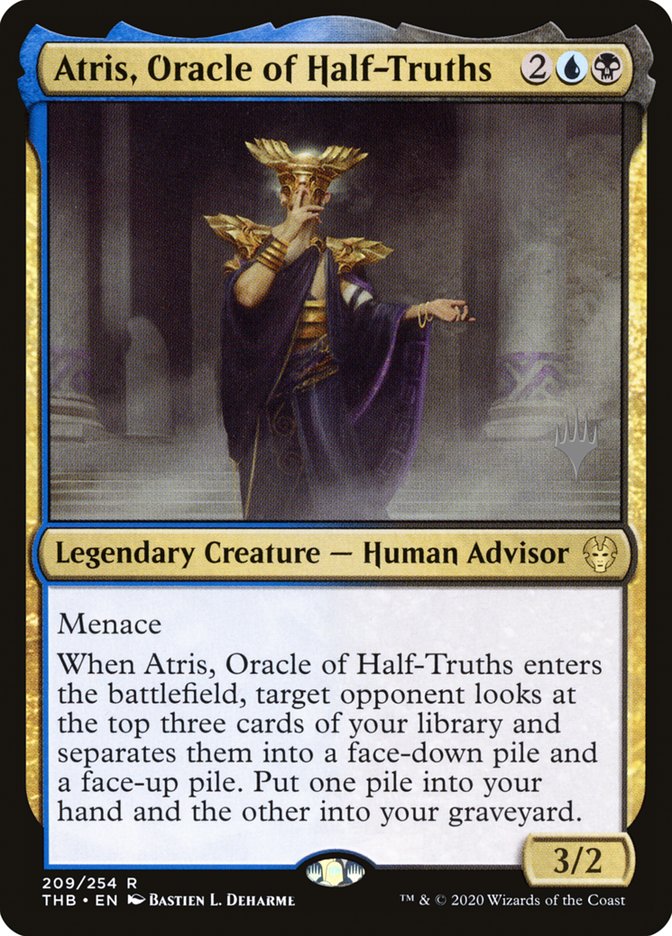 Atris, Oracle of Half-Truths (Promo Pack) [Theros Beyond Death Promos] Foil