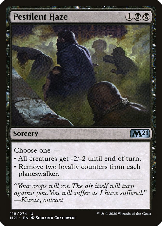 Pestilent Haze [Core Set 2021] Foil