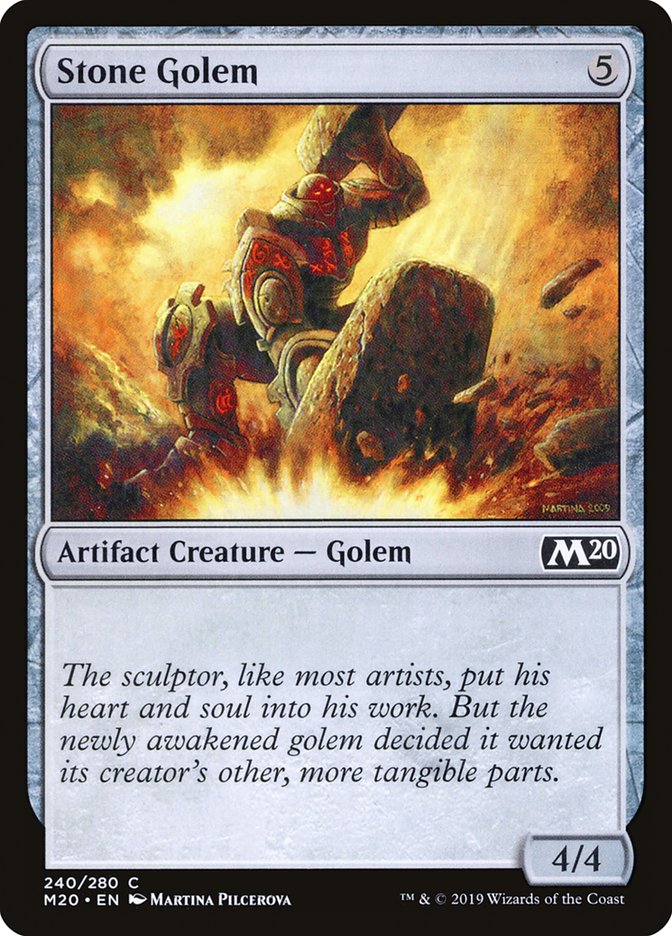 Stone Golem [Core Set 2020] Foil