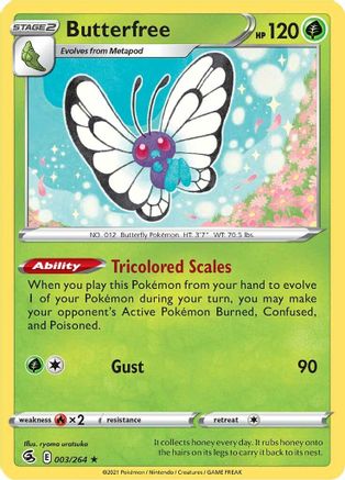 Butterfree (003/264) [Sword & Shield: Fusion Strike] Reverse Holofoil
